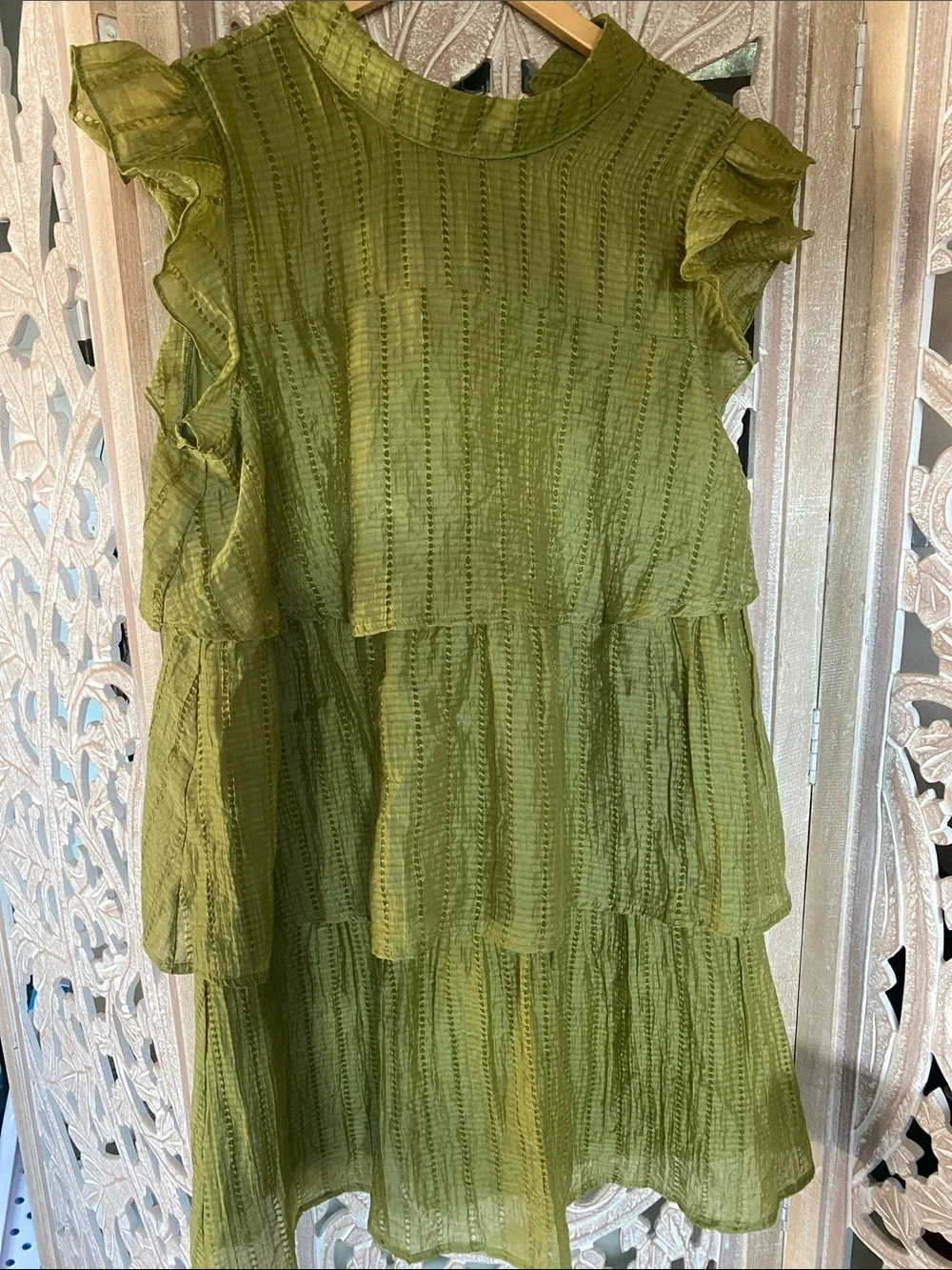 Mila Mae Ruffle Texture Mini-dress - Picture 3 of 10